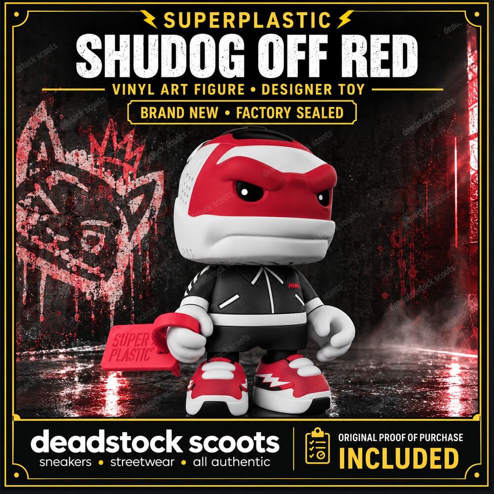 Superplastic SHUDOG OFF RED Vinyl Figure Designer Art Toy Collectible